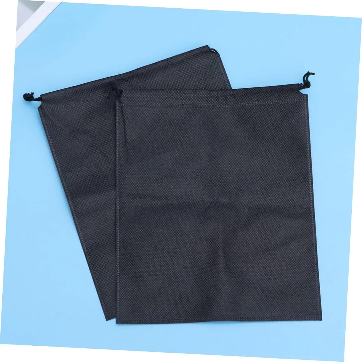 3sets Multi-purpose Drawstring Storage Bags Small Vacuum Storage Pouches Garment Bags for Travel Nonwoven Shoe Clothes for Travel Mesh Organizer 4pcs*3