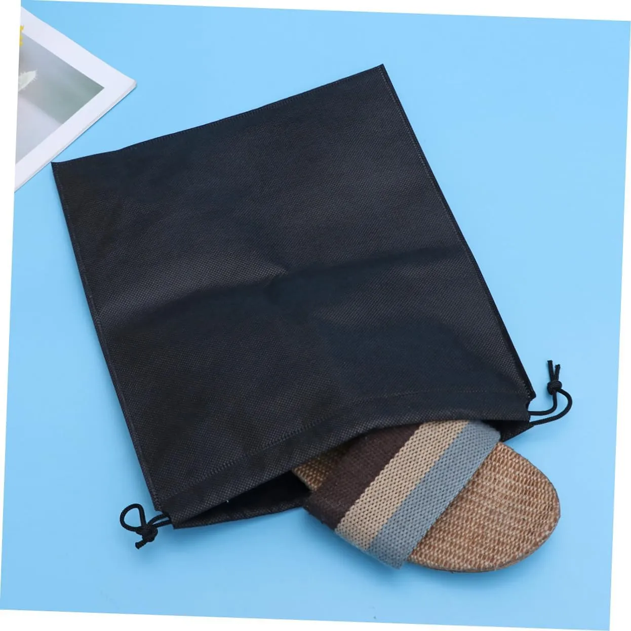 3sets Multi-purpose Drawstring Storage Bags Small Vacuum Storage Pouches Garment Bags for Travel Nonwoven Shoe Clothes for Travel Mesh Organizer 4pcs*3