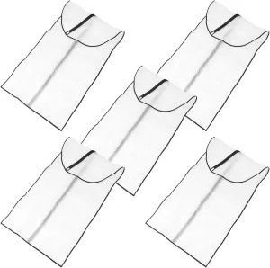 5pcs Dust Bag Garment Bag Suit Bag for Closet Clothes Protectors for Hanging Clothes Clear Dress Bags for Hanging Clothes Suit Bags Coat Bag Hanging Storage Bags Transparent