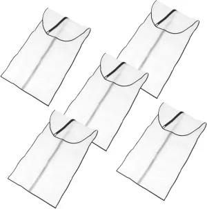 5pcs Peva See-through Garment Bags Clothing Storage for Coats Suits - Portable and Great for Home or Hotel Use