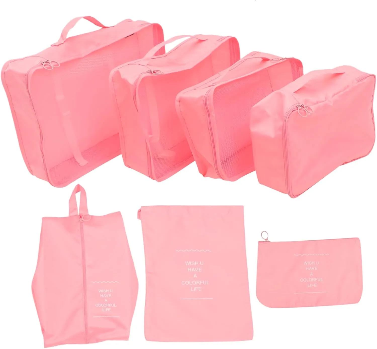 7pcs Packing Cubes Set for Suitcases Compression Bags for Travel Luggage Organizer Bag Organizer Travel Accessories