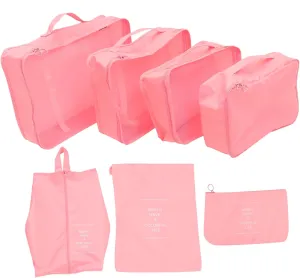 7pcs Packing Cubes Set for Suitcases Compression Bags for Travel Luggage Organizer Bag Organizer Travel Accessories