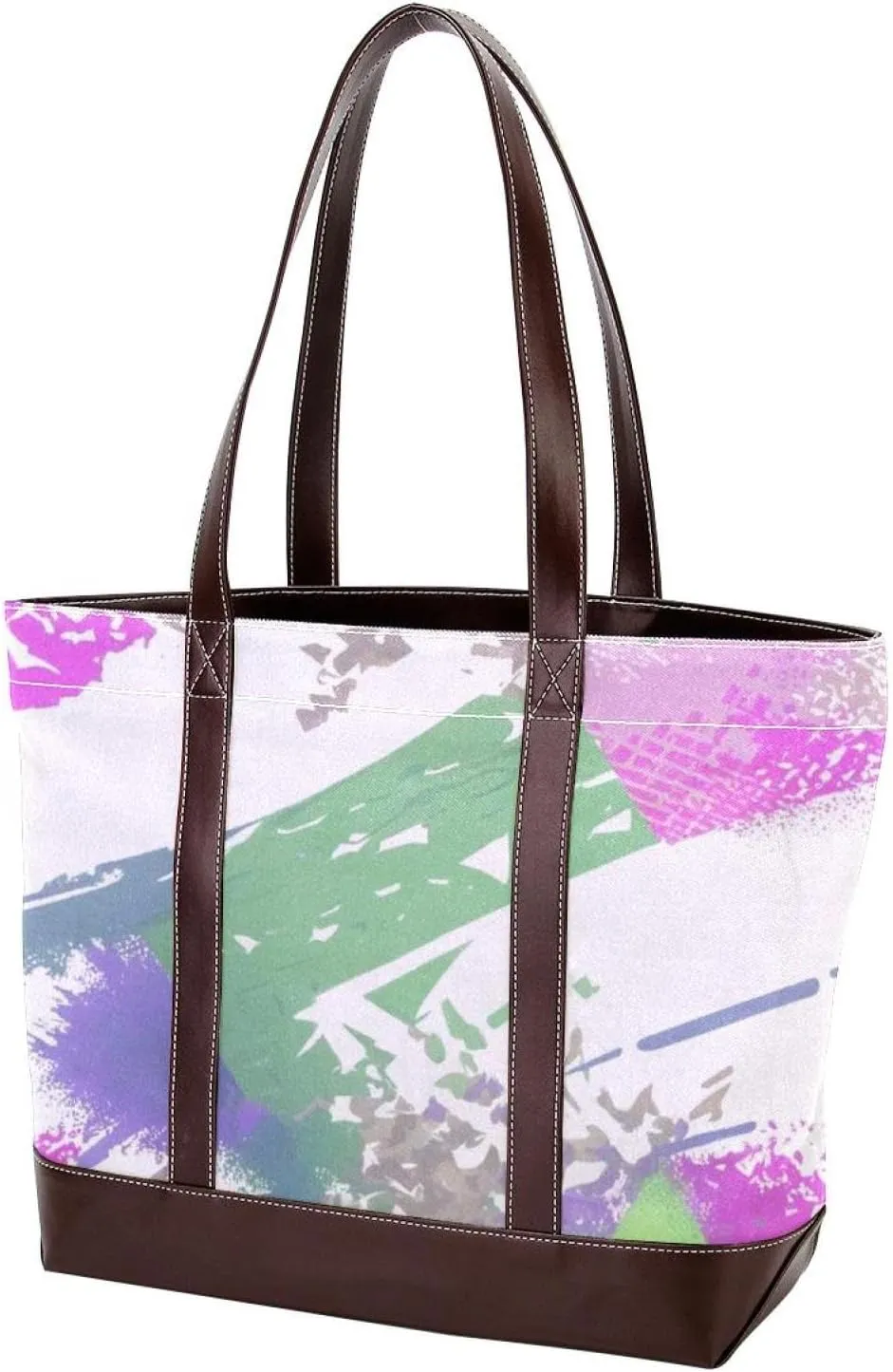Abstract Graffiti-31 Tote Bags Durable Leather Canvas Purses and Handbags for Women Top Handle Shoulder Satchel Hobo Bags