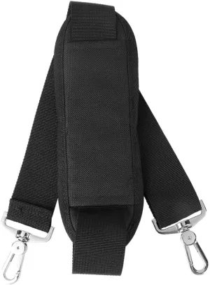 Adjustable Padded Shoulder Strap for Bags and Briefcases Non Slip Design Extends Up Swivel Hook for Comfortable Carrying Black