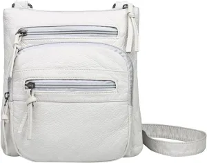 Anti Theft Shoulder Bags for Woman Retro Studded Crossbody Bags Small Shoulder Purses Temperament Clutch Purse(White)