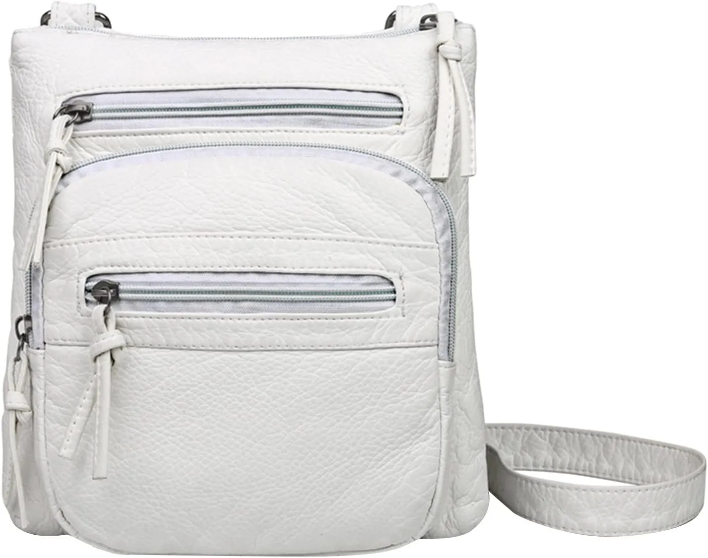 Anti Theft Shoulder Bags for Woman Retro Studded Crossbody Bags Small Shoulder Purses Temperament Clutch Purse(White)
