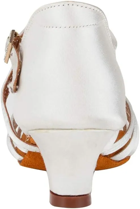 AOQUNFS Girls Latin Dance Shoes Low Heels Tango Salsa Ballroom Practice Performance Dancing Shoes,EM-XGGZS