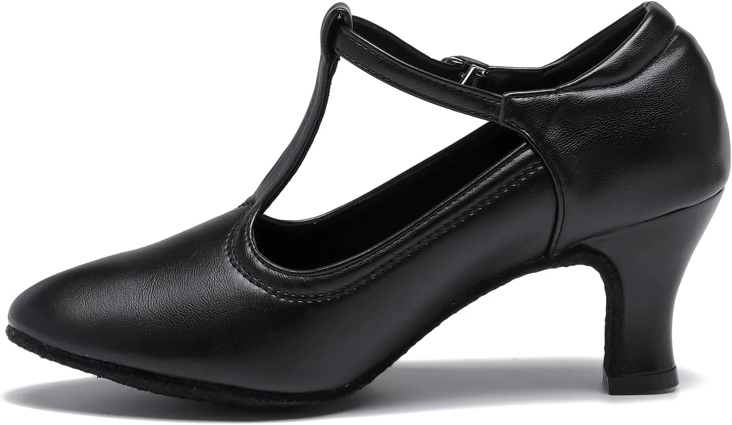 AOQUNFS Women Character Dance Shoes Ballroom Salsa Practice Performance Dancing Shoes,111