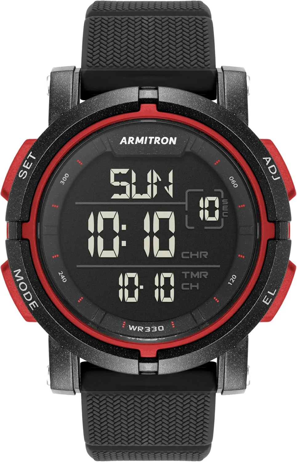 Armitron Sport Men's Digital Chronograph Silicone Strap Watch