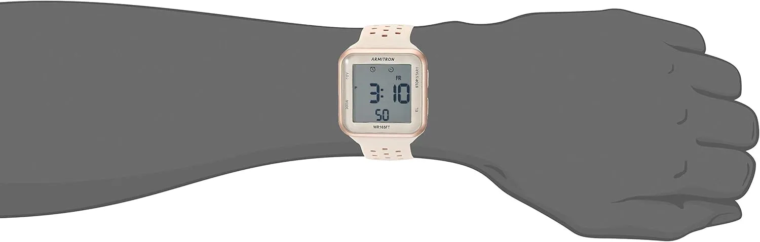 Armitron Sport Unisex Digital Chronograph Silicone Strap Watch, 40/8417