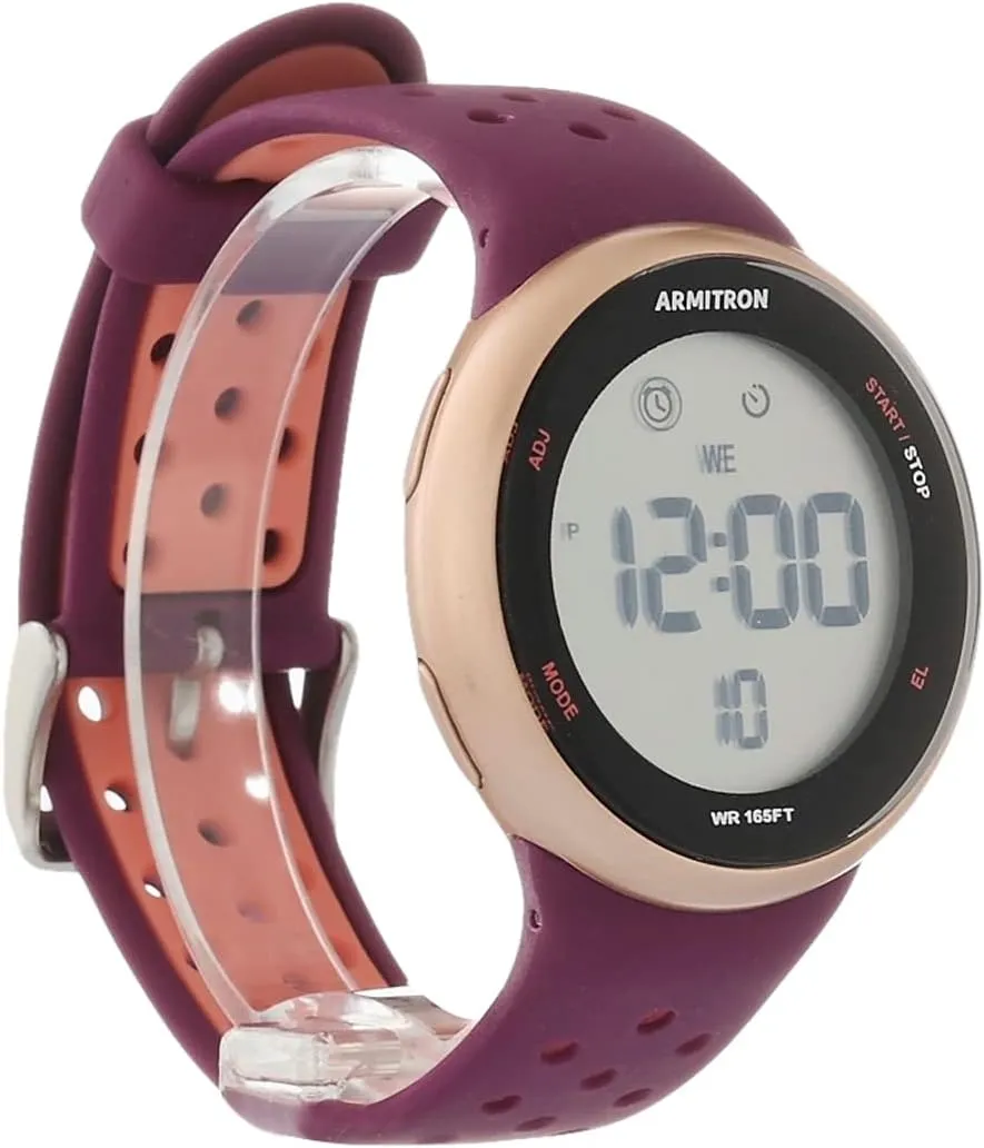 Armitron Sport Unisex Digital Chronograph Silicone Strap Watch, 40/8423
