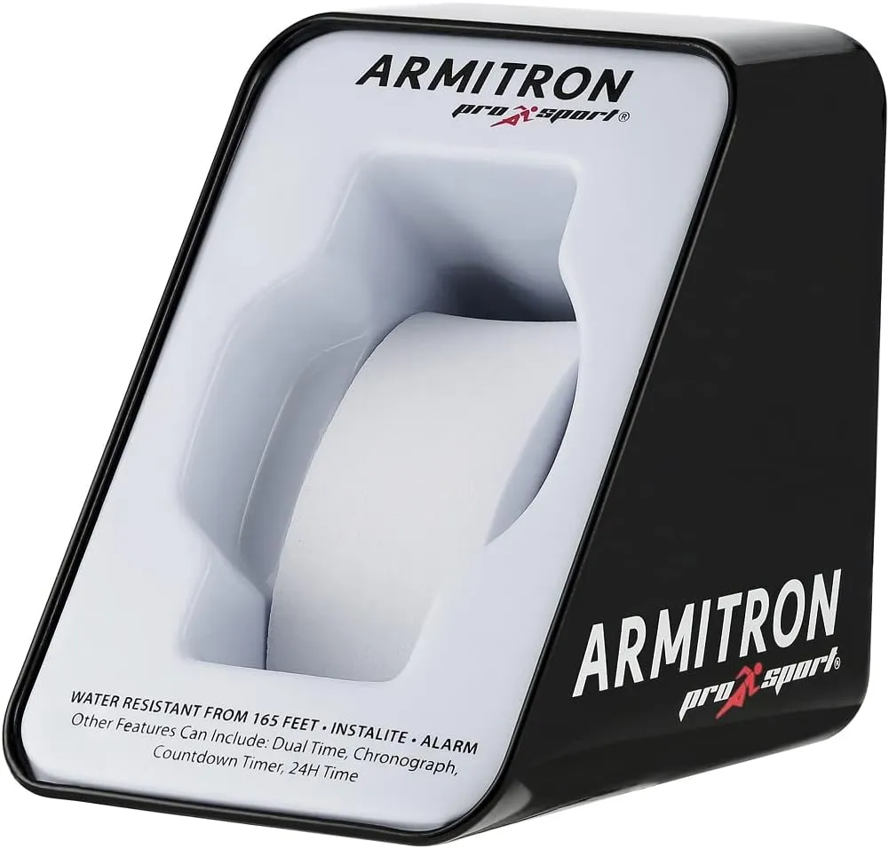 Armitron Sport Unisex Digital Chronograph Silicone Strap Watch, 40/8423
