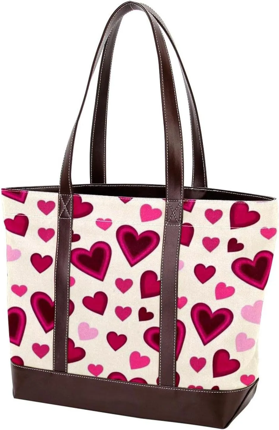 Art Love-1561 Tote Bags Durable Leather Canvas Purses and Handbags for Women Top Handle Shoulder Satchel Hobo Bags