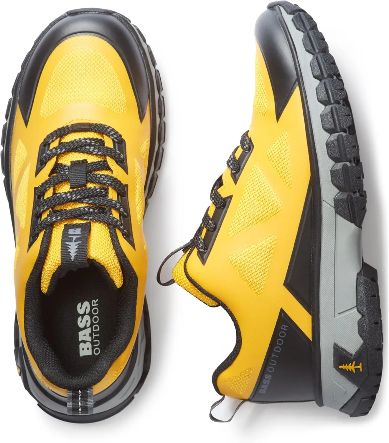 BASS OUTDOOR Women's Peak Seamless Hiking Shoes  Lace-up Trail Sneakers