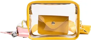 Beach Purses for Women Vacation Crossbody Purses and Handbags Lightweight Pocketbook Retro Clutch Underarm Purse(Yellow)