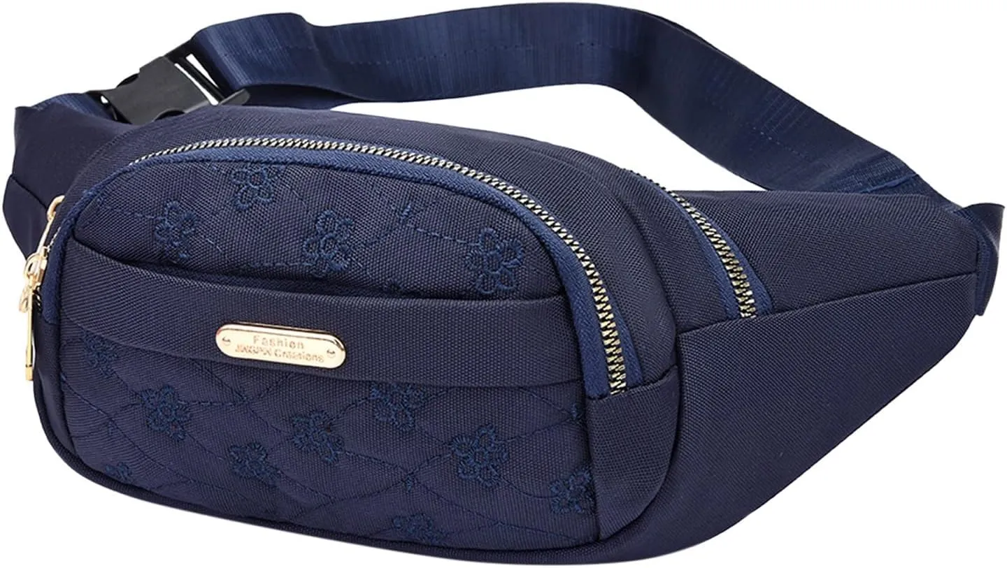Belt Bag for Women Men Water Proof Mini Everywhere Crossbody Waist Bag Adjustable Strap Vegan Leather Women's Fanny Pack with Zipper