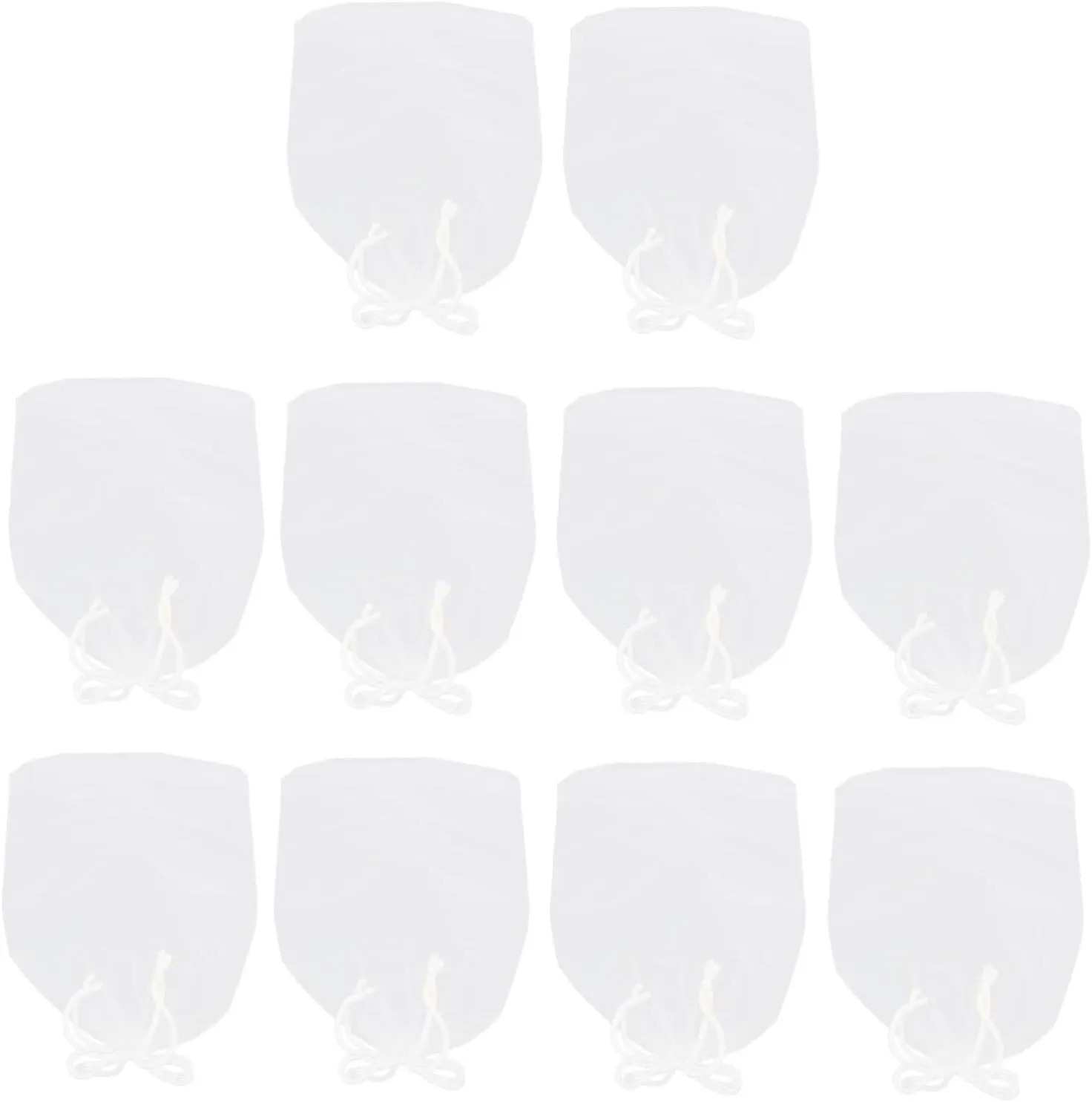 BESTYASH 10pcs Suitcase Clothing Bag Travel Sealed Storage Bags Waterproof Drawstring Luggage Garment