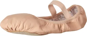 Bloch Child Ballet Shoes Girls Soft Leather Upper, Flexibility Full Suede Outsole, Pre-Sewn Elastic, 11 Wide Little Kid