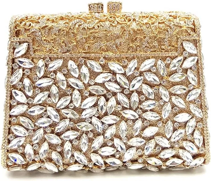 Bridal Wedding Party Purse Women Evening Party Handbag Clutches Elegant Crystal Purses