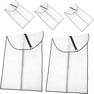 Cabilock 5 Pack Peva Garment Protection Bags Wardrobe Suit Protector Bags Reusable Dust for Coats Closet Clothes Bulk Storage