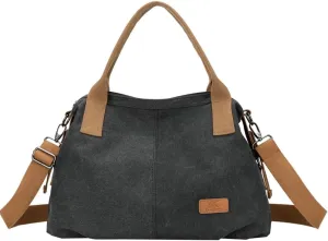 Canvas Tote Bags for Women Satchel Handbags Crossbody Shoulder Bag with Pockets Travel Tote Purse