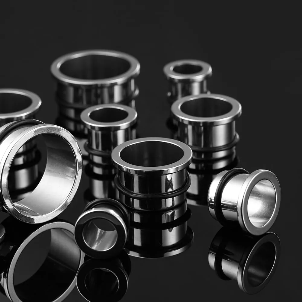 Casvort Unique 0.5mm Increments 00G-1'' Comfy Pain-free Single Flared Dead Stretching Plugs, Hypoallergenic Stretch Friendly Body Piercing Tapers, Pierced Ear Lobe Stretching Kits.