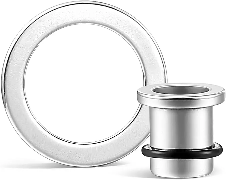 Casvort Unique 0.5mm Increments 00G-1'' Comfy Pain-free Single Flared Dead Stretching Plugs, Hypoallergenic Stretch Friendly Body Piercing Tapers, Pierced Ear Lobe Stretching Kits.