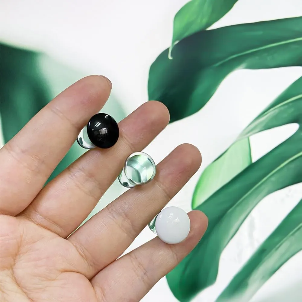 Casvort Unique 0.5mm Increments 14G-00g Comfy Pain-free Single Flare Glass Dead Stretching Plugs, Hypoallergenic Body Piercing Tapers, Pierced Ear Lobe Stretching Kits.