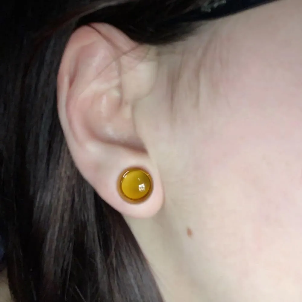 Casvort Unique 0.5mm Increments 14G-00g Comfy Pain-free Single Flare Glass Dead Stretching Plugs, Hypoallergenic Body Piercing Tapers, Pierced Ear Lobe Stretching Kits.