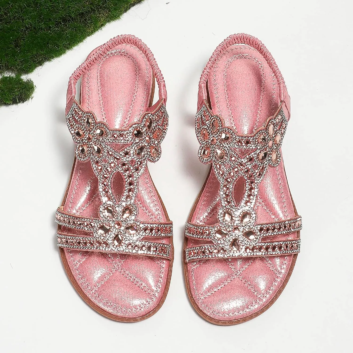 Cathalem Sandals for Women Dressy Summer,Women Flat Sandals with Ankle Strap Open Toe Flat Sandals Beach Sandals