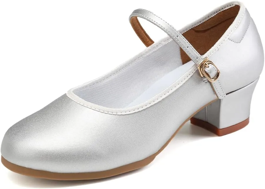 Character Shoes for Women Dance Shoes Low Heel Salsa Ballroom Tango Latin Flamenco Performance with Arch Support Dance Heels