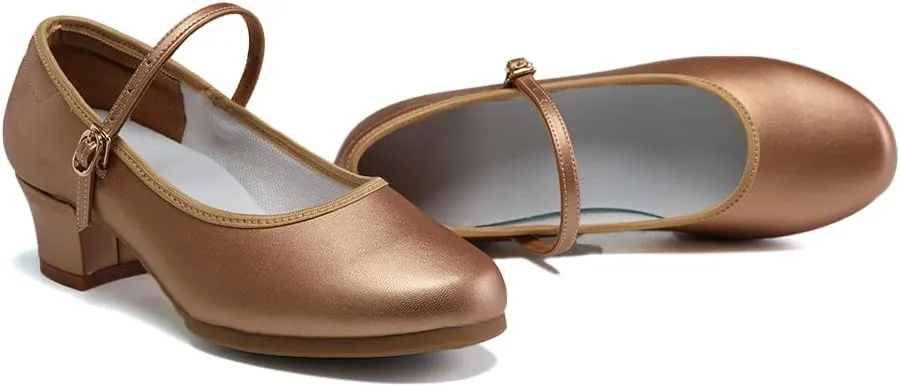 Character Shoes for Women Dance Shoes Low Heel Salsa Ballroom Tango Latin Flamenco Performance with Arch Support Dance Heels