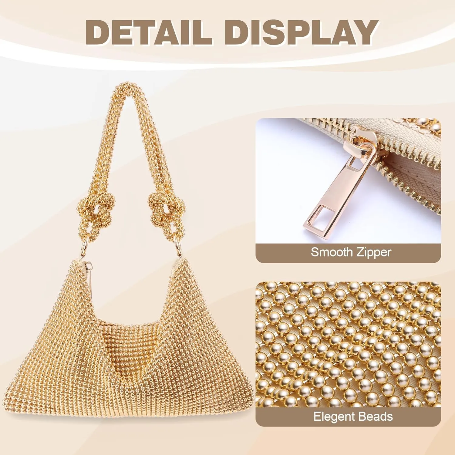 Clutch Purse for Women,Sparkly Rhinestone Evening Bag Wedding & Party Accessories,Handbag Fits Phone,Wallet & Lipstick