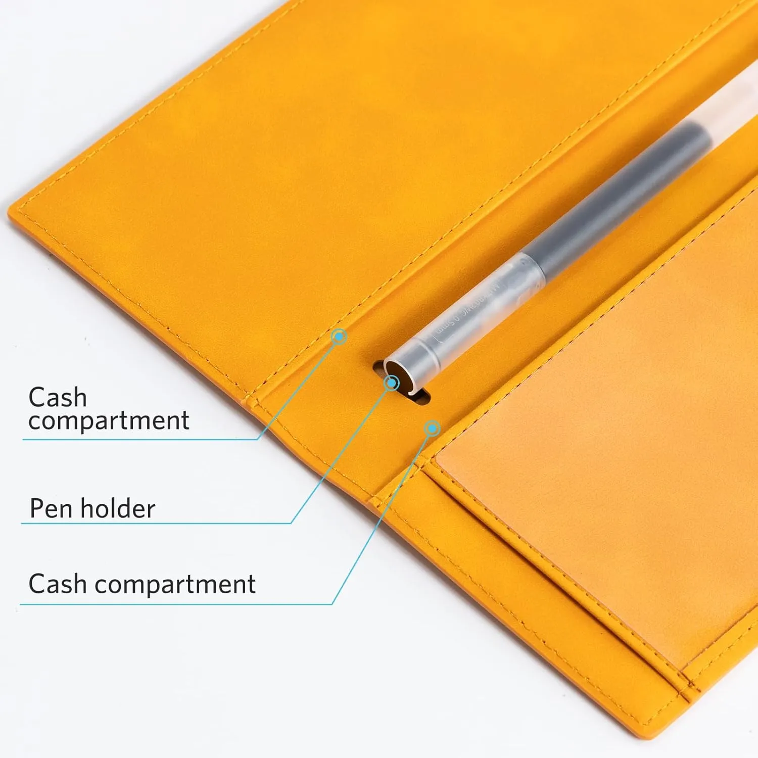 CoBak Premium Leather Checkbook Cover - RFID Blocking, Classic Design, Slim & Durable - Perfect for Personal & Business Checks