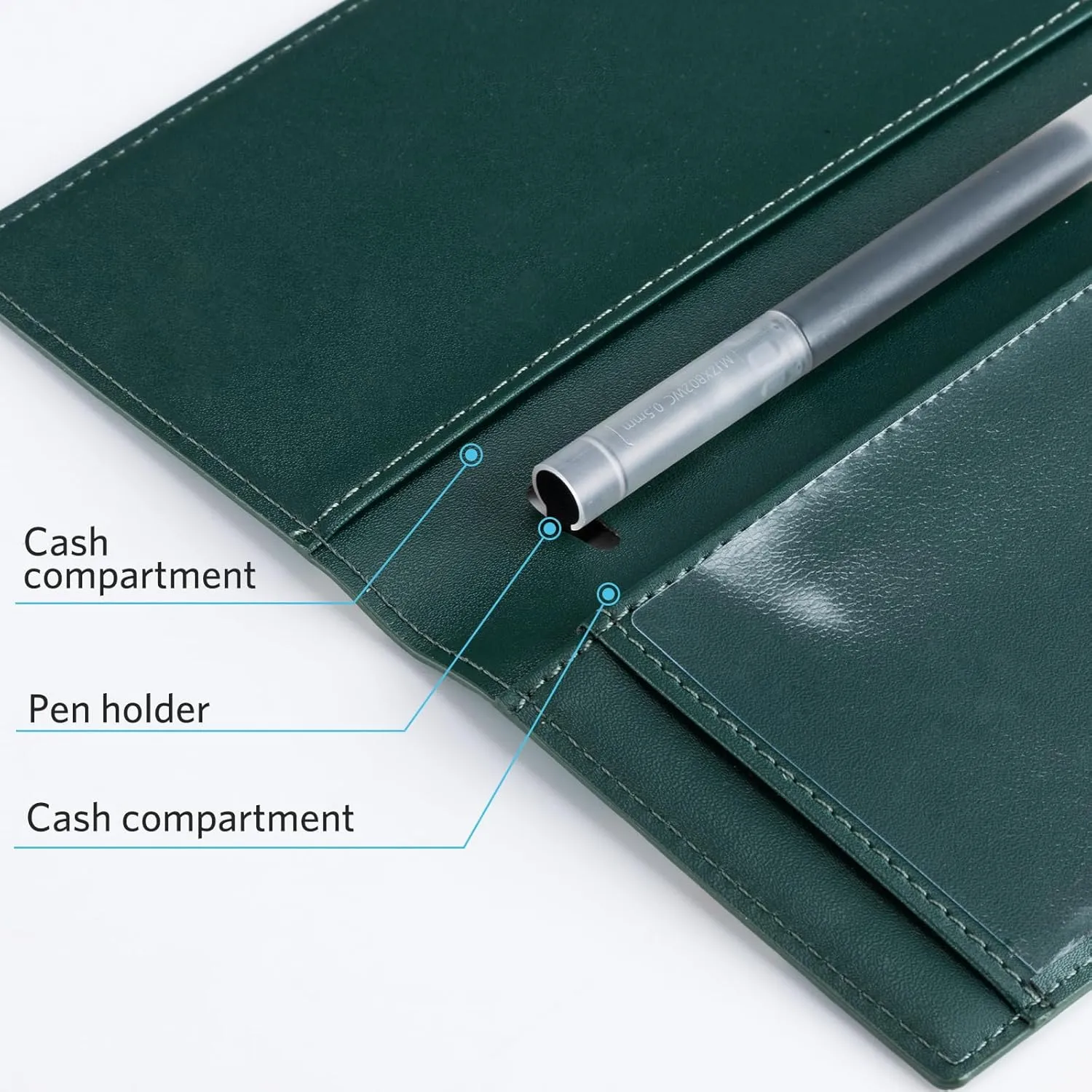 CoBak Premium Leather Checkbook Cover - RFID Blocking, Classic Design, Slim & Durable - Perfect for Personal & Business Checks
