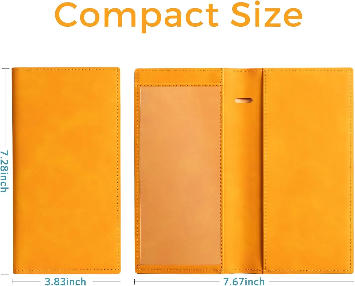 CoBak Premium Leather Checkbook Cover - RFID Blocking, Classic Design, Slim & Durable - Perfect for Personal & Business Checks