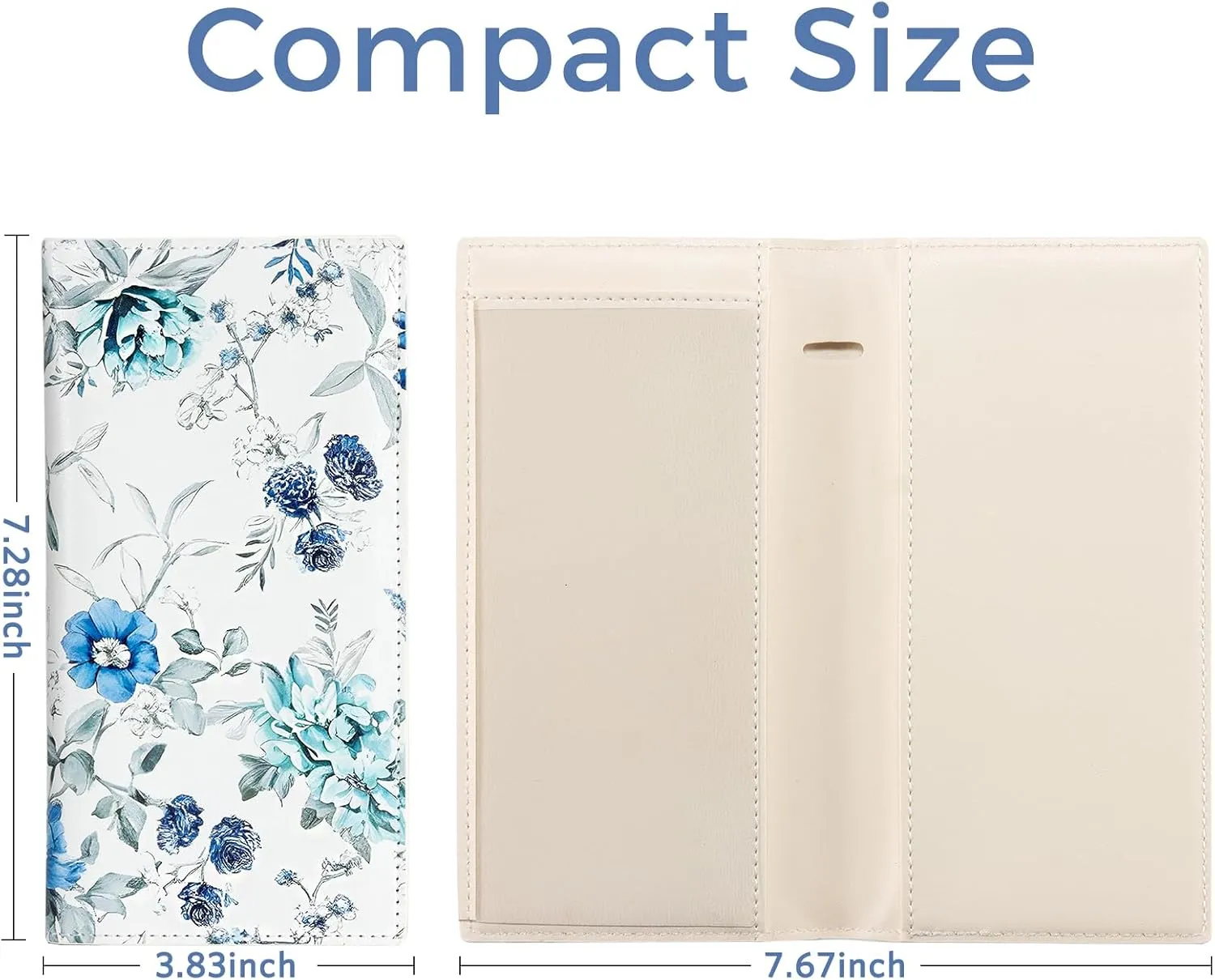 CoBak Premium Leather Checkbook Cover - RFID Blocking, Classic Design, Slim & Durable - Perfect for Personal & Business Checks