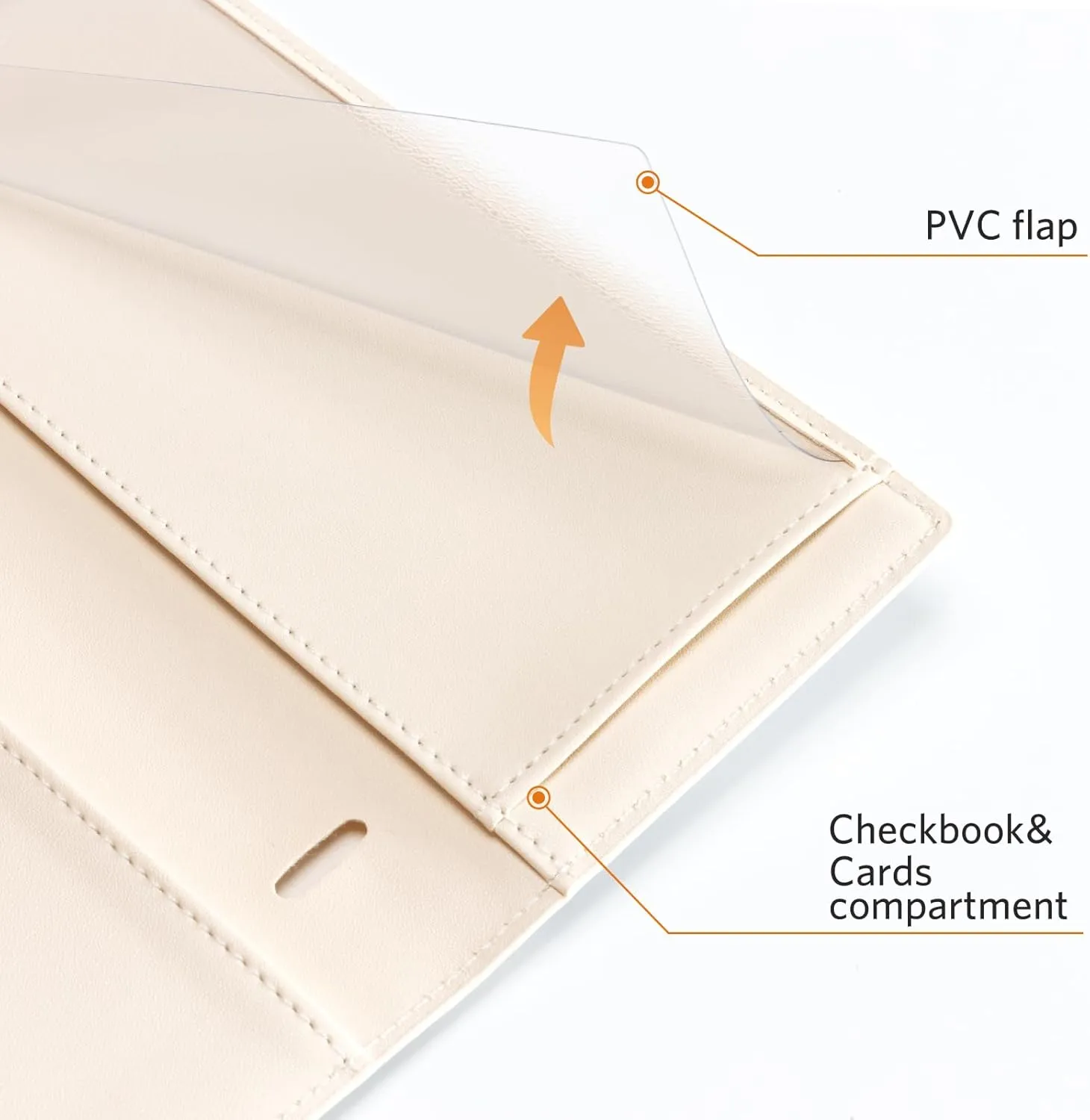 CoBak Premium Leather Checkbook Cover - RFID Blocking, Classic Design, Slim & Durable - Perfect for Personal & Business Checks