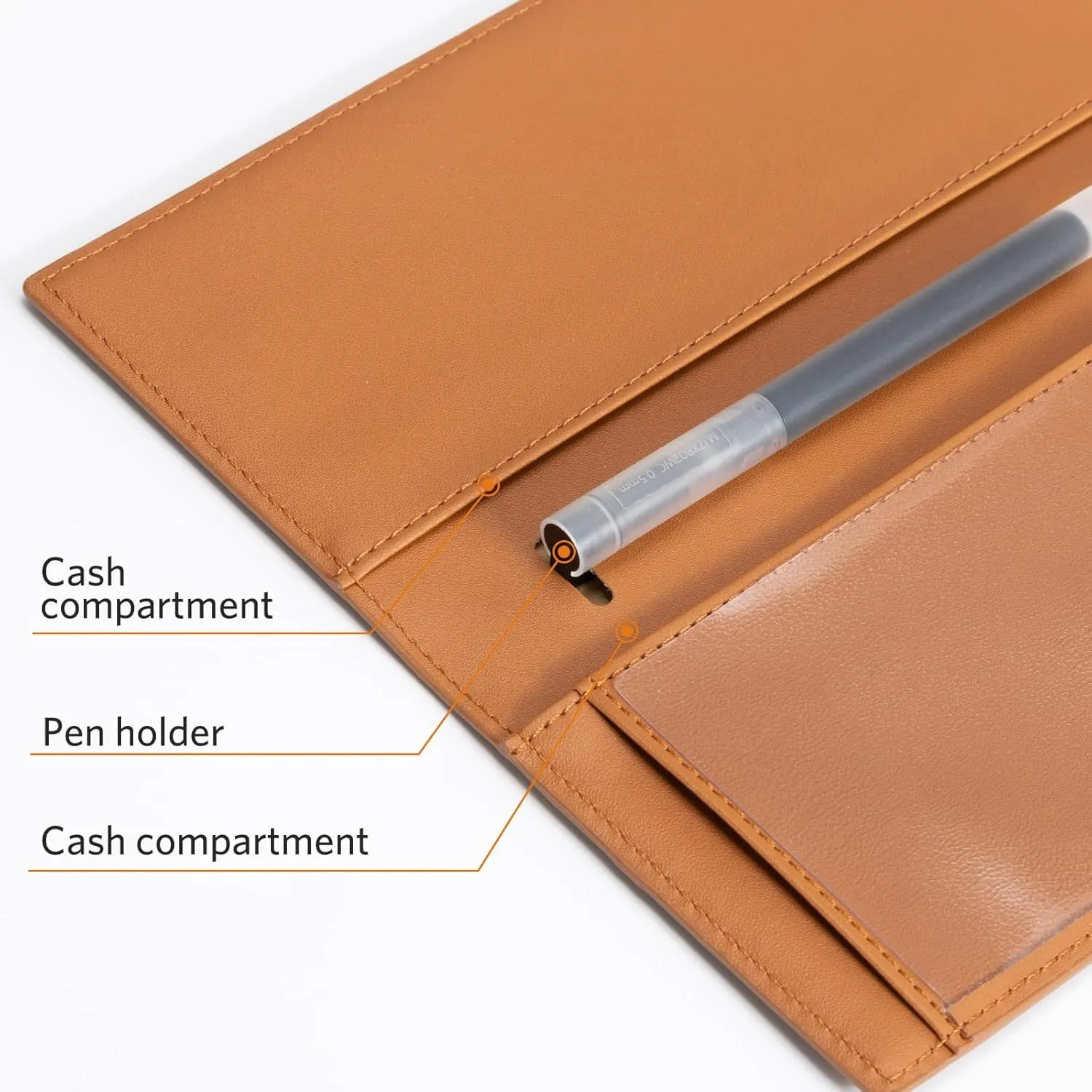 CoBak Premium Leather Checkbook Cover - RFID Blocking, Classic Design, Slim & Durable - Perfect for Personal & Business Checks