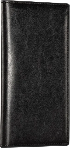 CoBak Premium Leather Checkbook Cover - RFID Blocking, Classic Design, Slim & Durable - Perfect for Personal & Business Checks