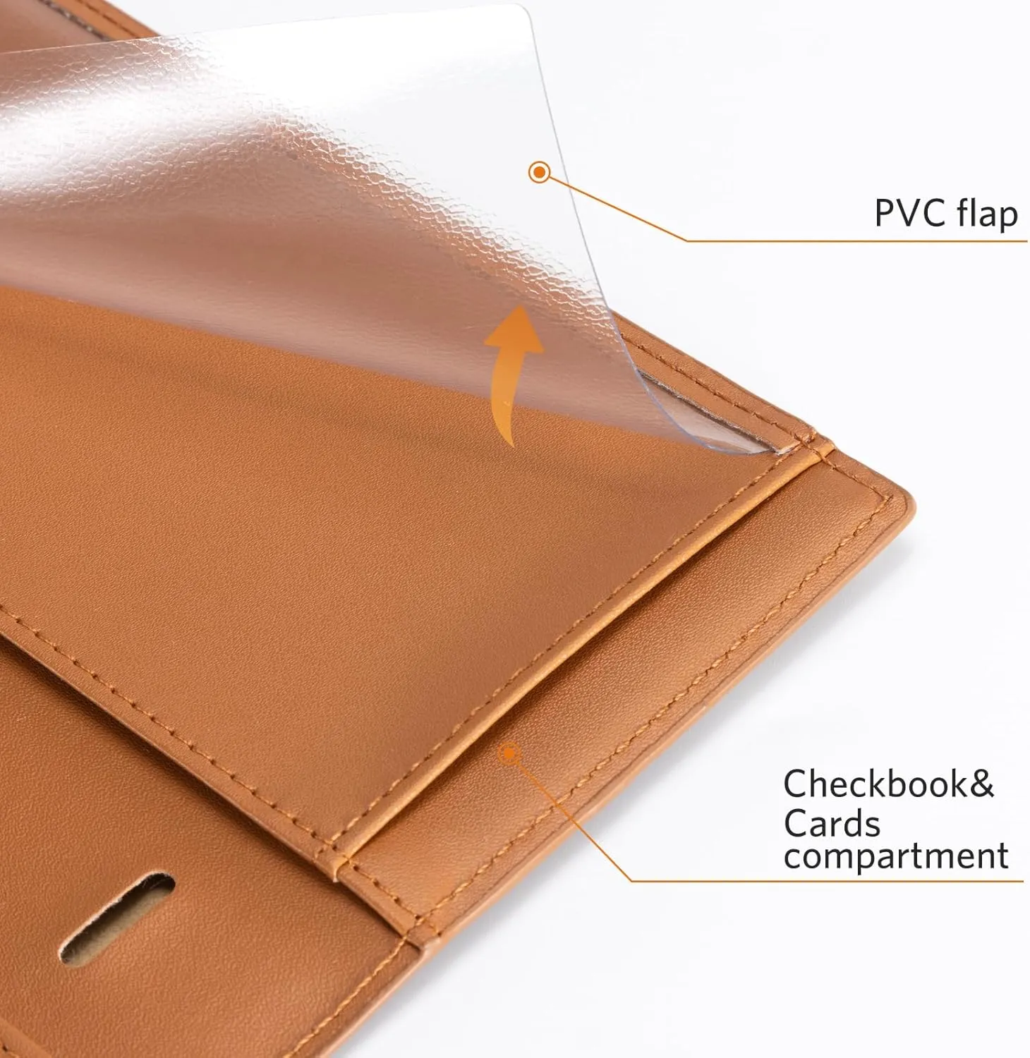 CoBak Premium Leather Checkbook Cover - RFID Blocking, Classic Design, Slim & Durable - Perfect for Personal & Business Checks