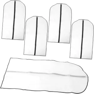 COHEALI 5pcs Dust Bag Garment Bag Clothes Protectors for Hanging Clothes Suit Protector Transparent Tomorrow