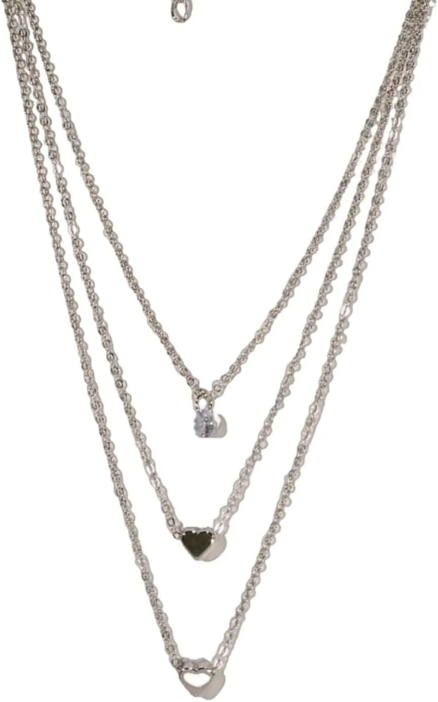 Dainty Layered Choker Necklace,Pendant Necklace Multilayer Bar Disc Necklace Adjustable Layering Choker Necklaces for Women