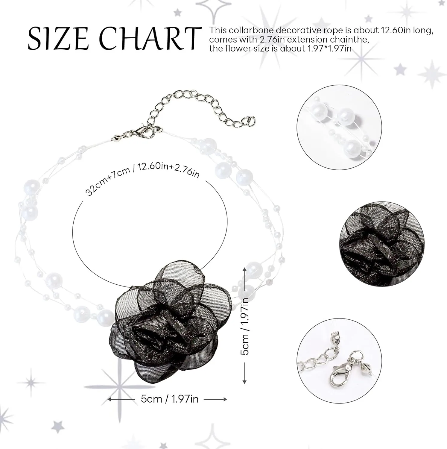 Deep Purple Rose Choker Gothic Rose Vintage Handmade Collarbone Necklace Elegant French Flower Adjustable Charm Chain for Women Wedding Holiday Costume Party Jewelry