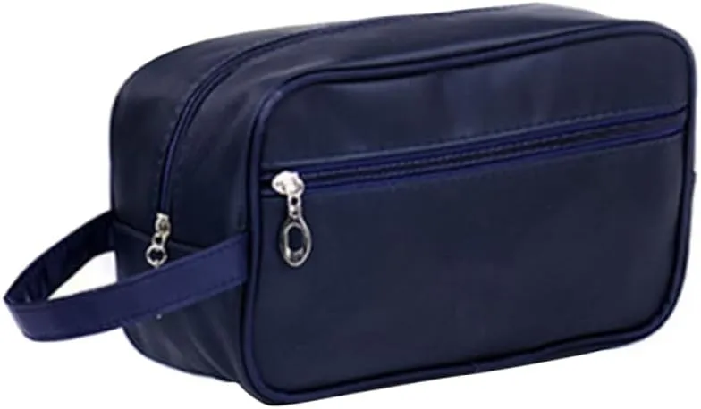 Didiseaon Toiletry Bags for Travel Toiletry Organizer Kit Men's Travel Bag Large Capacity Smooth Compressible Washable Dark