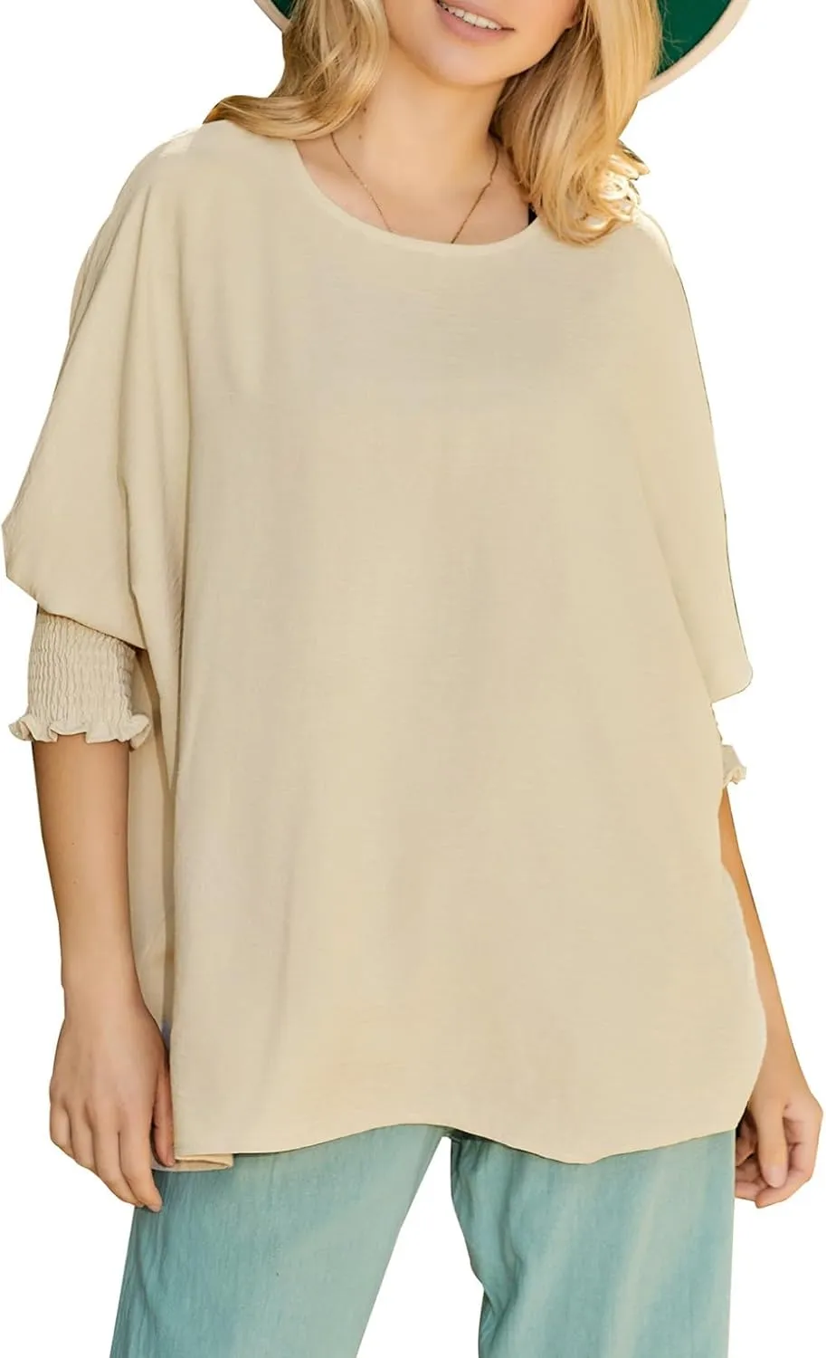 Dokotoo Womens Tops Dressy Casual Business Casual Blouses 3/4 Sleeve Shirts Summer Fashion Outfits Clothes 2025
