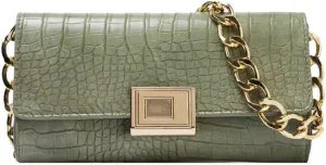 Evening Bags and Clutches for Women Formal Wedding with Shoulder Chain (Green)