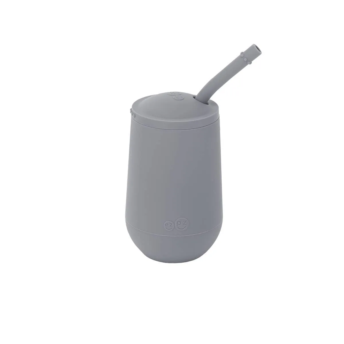 ezpz - Happy Cup   Straw System Gray
