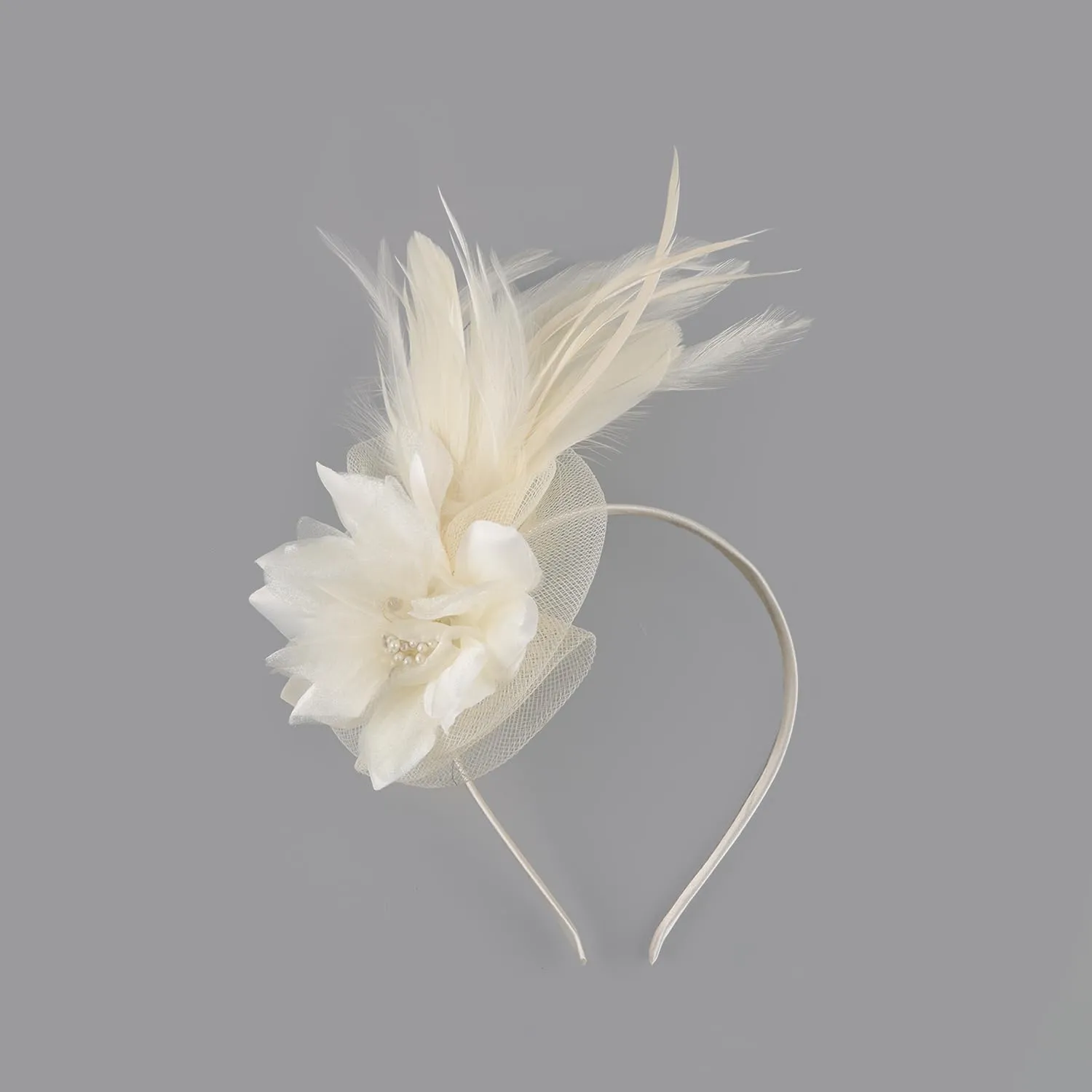 Fascinators Hats for Women,Cocktail and Party Fascinator Hair Clip with Feathers,Kentucky Derby Hats Headbands for Women