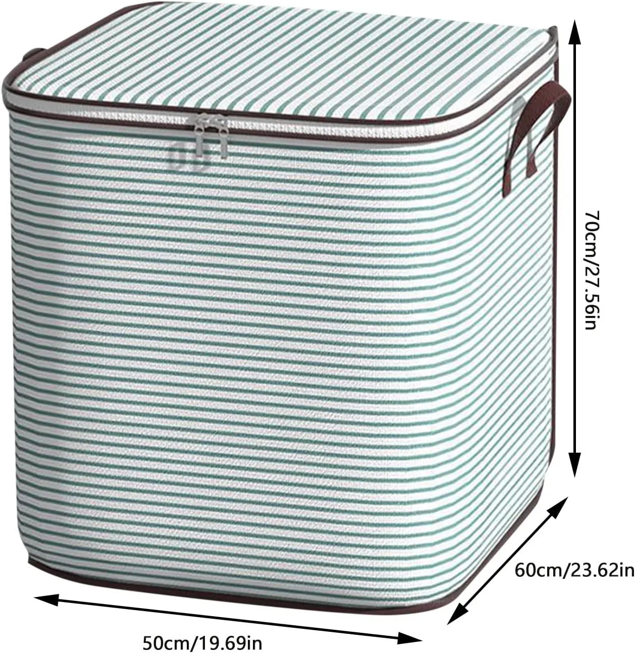 Foldable Closet Organizers and Storage with Sturdy Handle & Zipper Moving Bags Under Bed Storage Containers Clothing Storage Organizer Large Storage Bags for Blankets, Closet, Bedding, Comforter